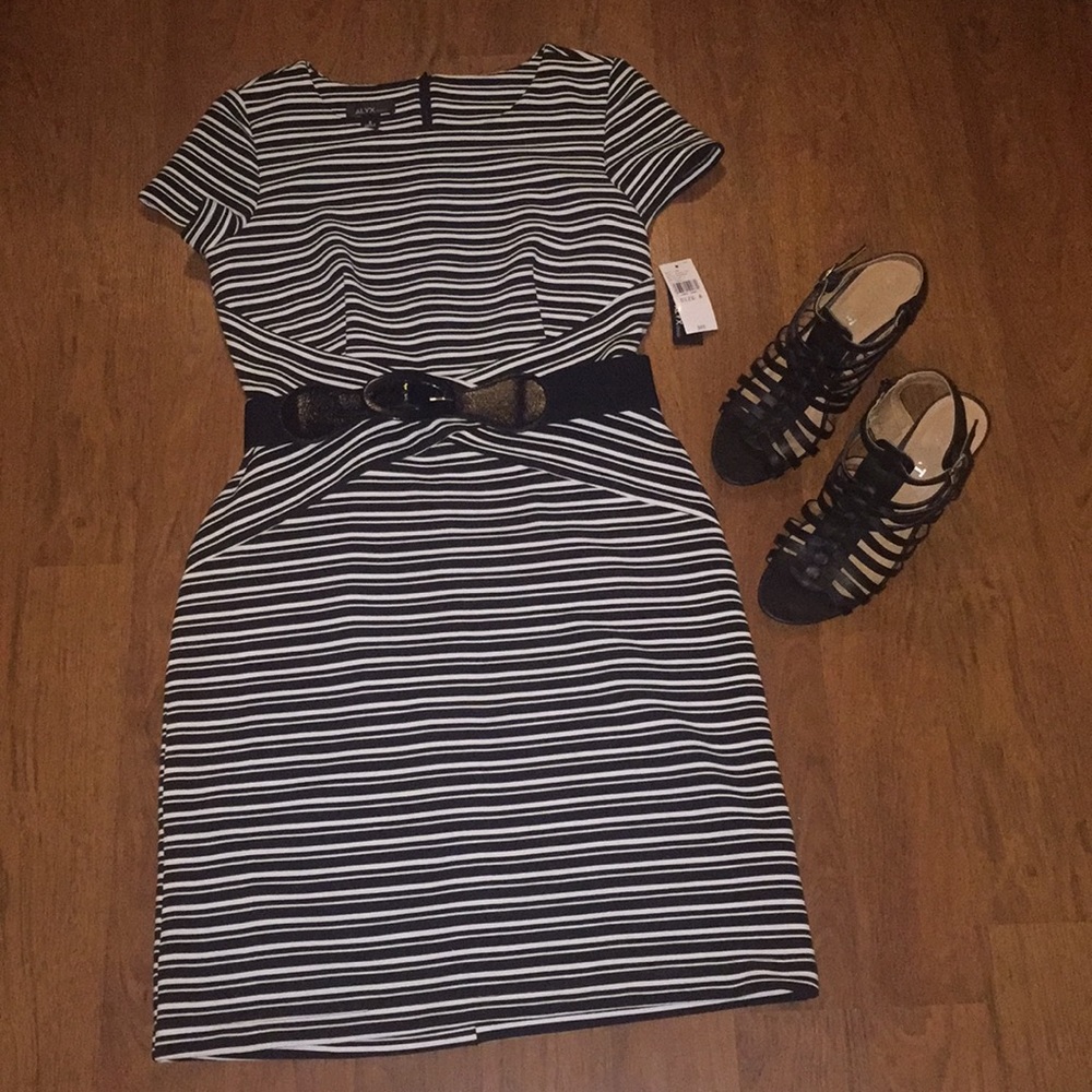 NWT! Size 8 Alyx Black/White Dress